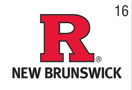Rutgers New Brunswick Signature Vertical, Red/Black variant, cell 16