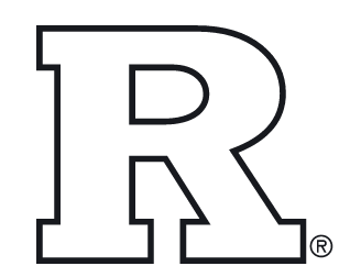 Spirit Marks - Rutgers R, White/Black outline variant, cell 22