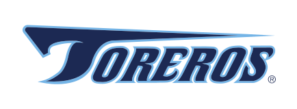 Toreros wordmark, blue variant, cell 15