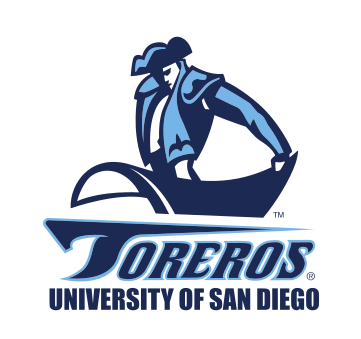 Torero mascot logo with text, blue variant, cell 25