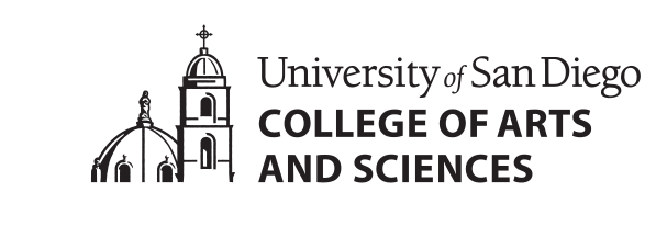 USD College of Arts and Sciences logo, light blue variant, cell 42