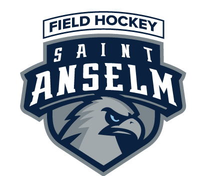 Saint Anselm Field Hockey Hawk head logo, full color variant
