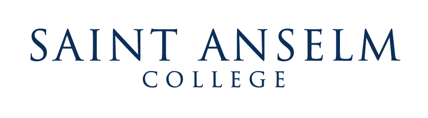 Saint Anselm College wordmark, horizontal variant, cell 102