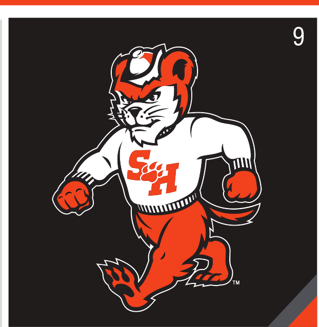 Mascot Mark (Walking Sammy), color on black variant, cell 9