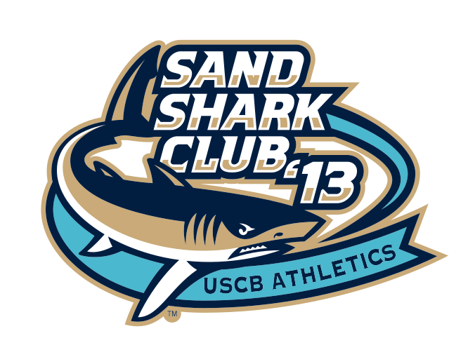 Sand Shark Club 13 logo, full color variant, cell 23
