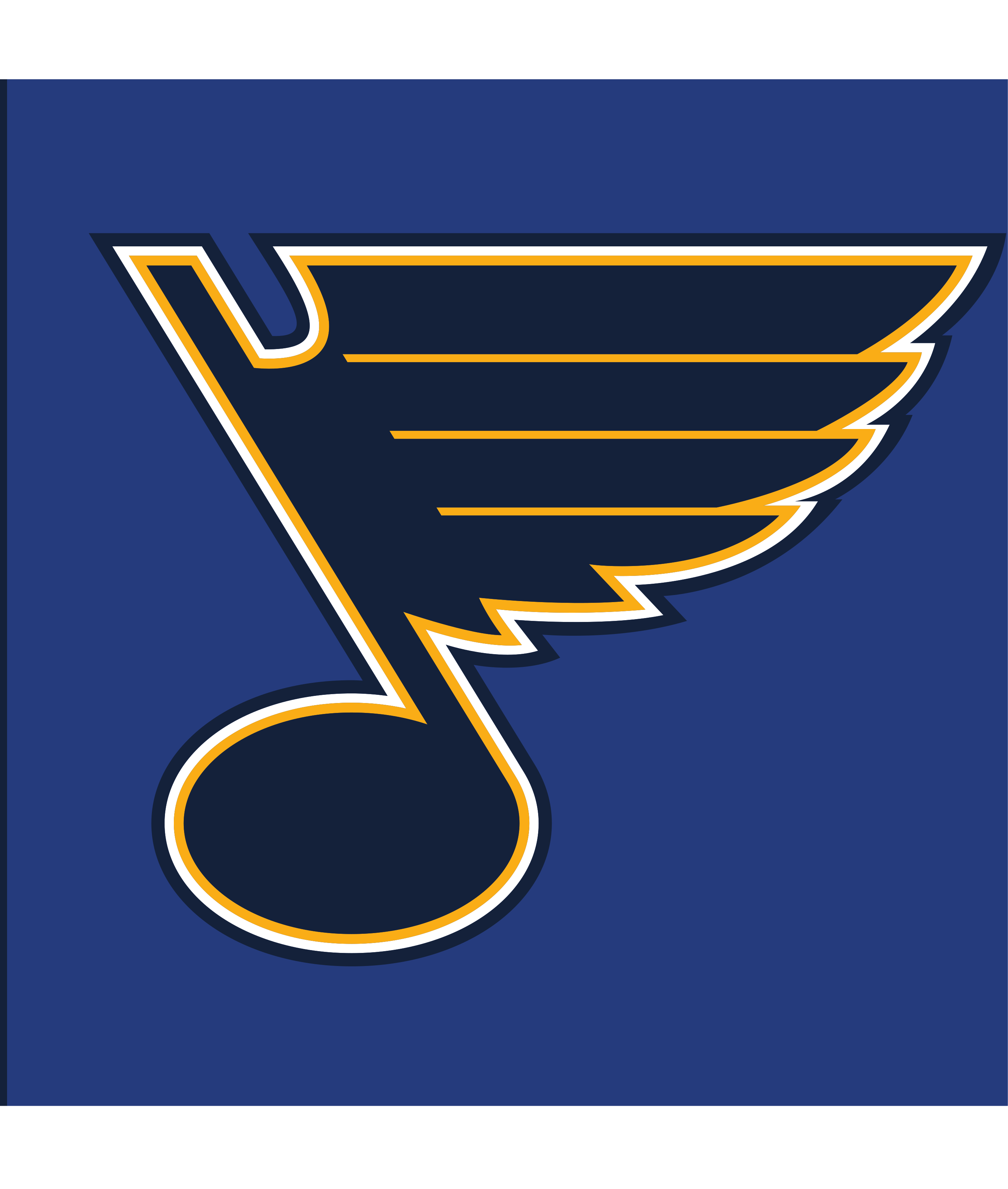 St. Louis Blues logo, print without R, white background variant