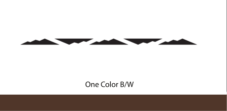 mountain range mark, black variant, cell 54