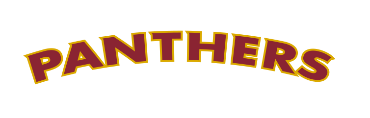 PANTHERS, arched, red and gold variant, cell 14