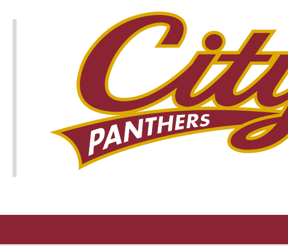 City script with Panthers banner, maroon and gold variant, cell 29