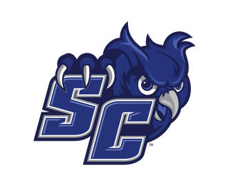 SC lettermark with owl head, blue variant, cell 11