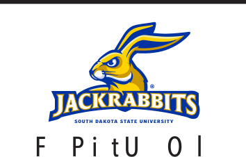 Jackrabbit head with wordmark, full color variant, cell 44