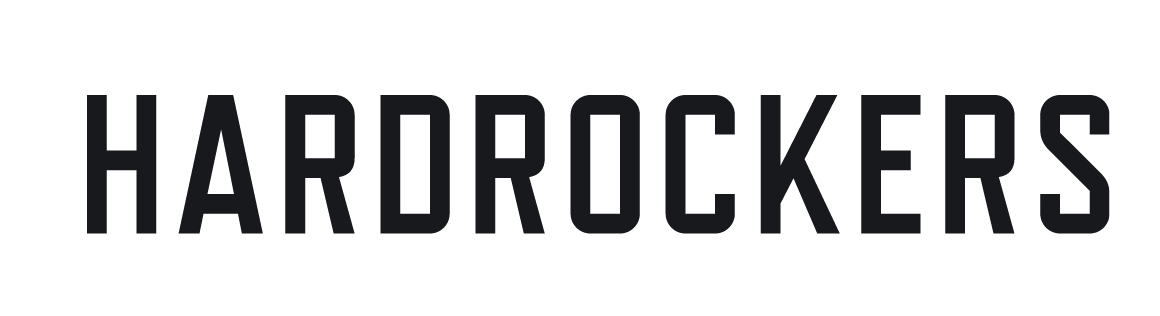 HARDROCKERS wordmark, navy variant