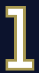 number 1, white with gold outline variant, cell 11