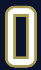 number 0, white with gold outline variant, cell 20