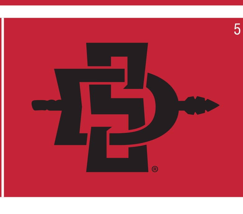 primary logo, black/black/black on red variant, cell 5