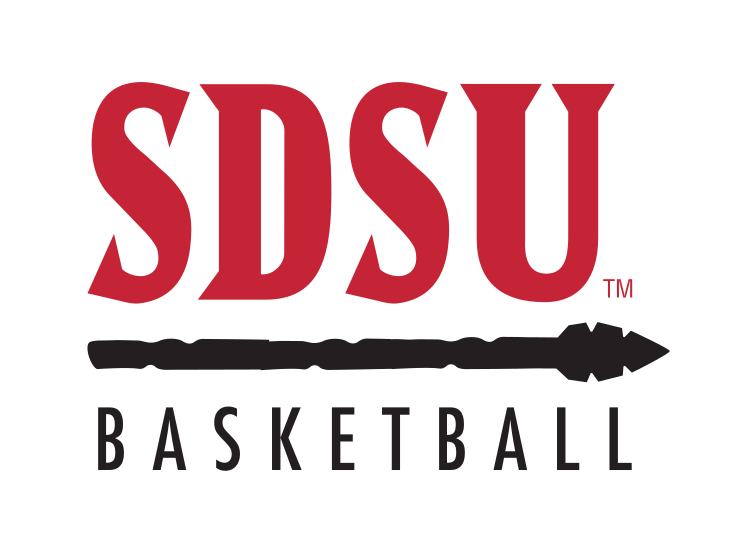 SDSU Basketball sport lockup, red and black variant, cell 65