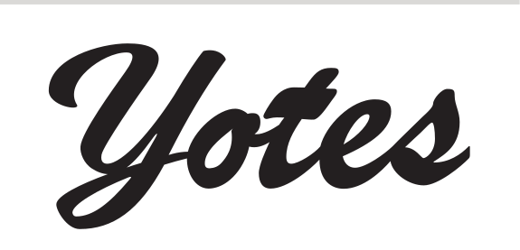Yotes script wordmark, black variant
