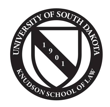 University of South Dakota Knudson School of Law seal, black variant