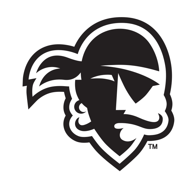 Pirate head, black/white on white variant, cell 25