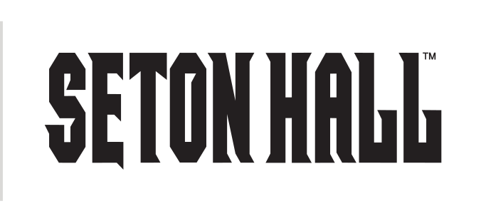 Seton Hall wordmark, black variant, cell 30