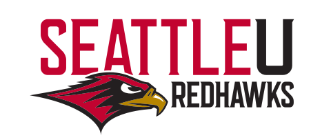 Seattle U Redhawks lockup, color variant, cell 12