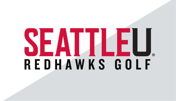 Seattle University Redhawks Golf, black/red on white variant, cell 53