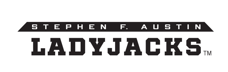 Stephen F. Austin Ladyjacks wordmark, black variant, cell 11