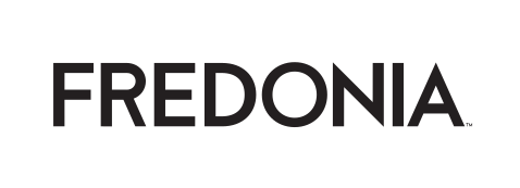 Fredonia wordmark, block, black variant, cell 20