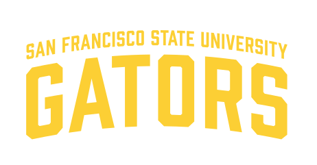 San Francisco State University Gators wordmark, yellow variant, cell 102