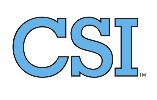 CSI lettermark, full color on white variant, cell 5