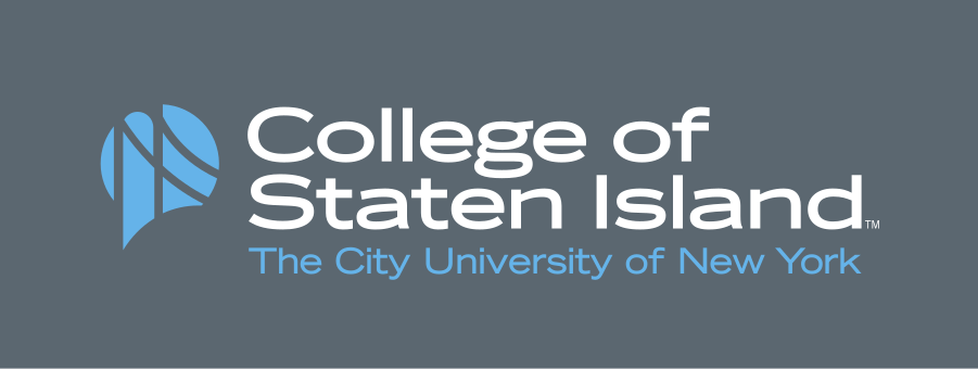 institutional mark, horizontal, full color on dark gray variant, cell 13