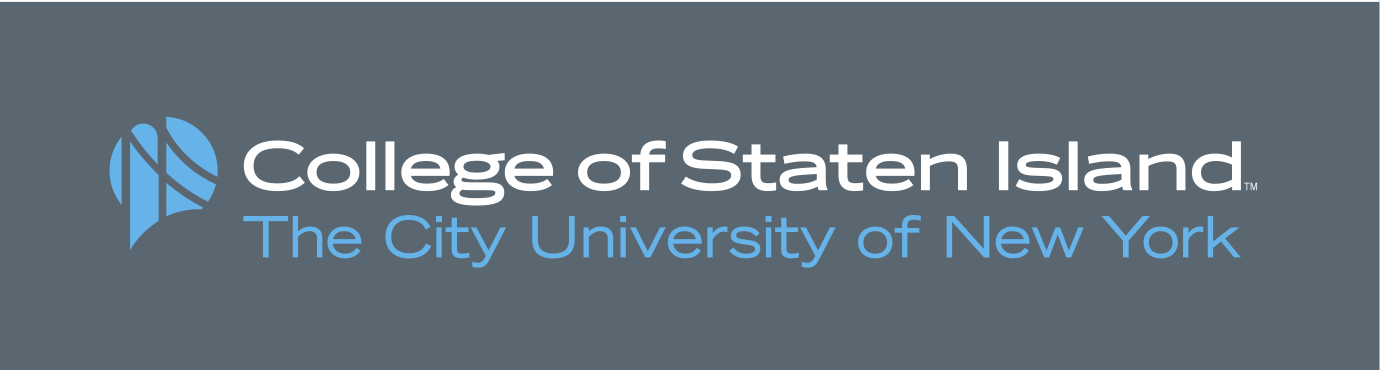 institutional mark, long horizontal, full color on dark gray variant, cell 18