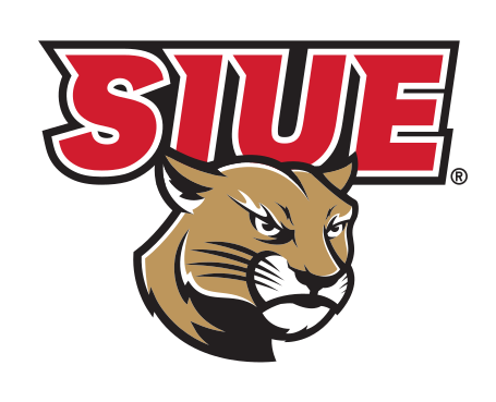 SIUE cougar logo, full color on white variant, cell 23