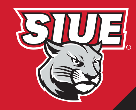 SIUE cougar logo, grayscale on black variant, cell 29