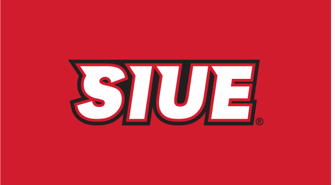 SIUE Spirit Mark, white/black on red variant, cell 44