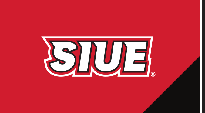 SIUE Spirit Mark, white/black/red on red variant, cell 45
