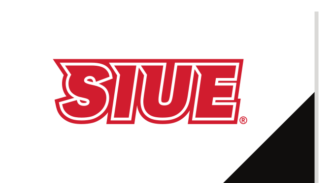 SIUE Spirit Mark, red/black on white variant, cell 47