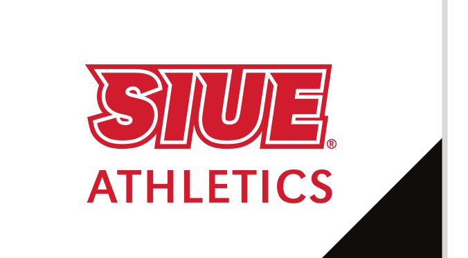 SIUE Athletics Spirit Mark, red/black on white variant, cell 54