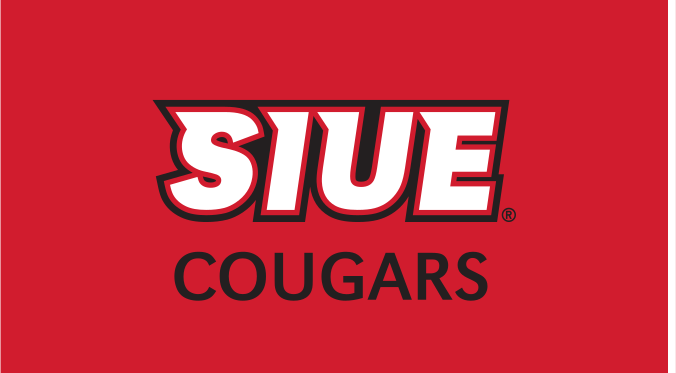 SIUE Cougars Spirit Mark, white/black on red variant, cell 58