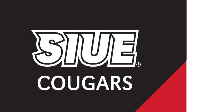 SIUE Cougars Spirit Mark, white/red on black variant, cell 63
