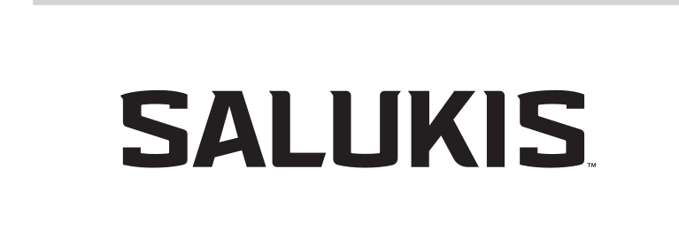 Salukis wordmark, black variant, cell 87