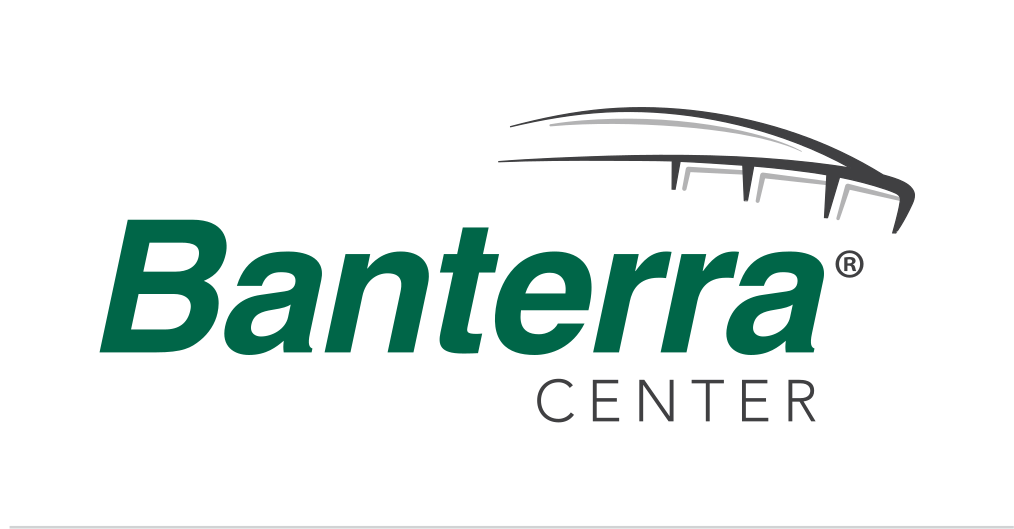 Banterra Center logo, green and gold variant, cell 102