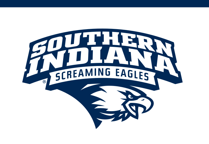 Southern Indiana Screaming Eagles logo, navy on white variant, cell 23
