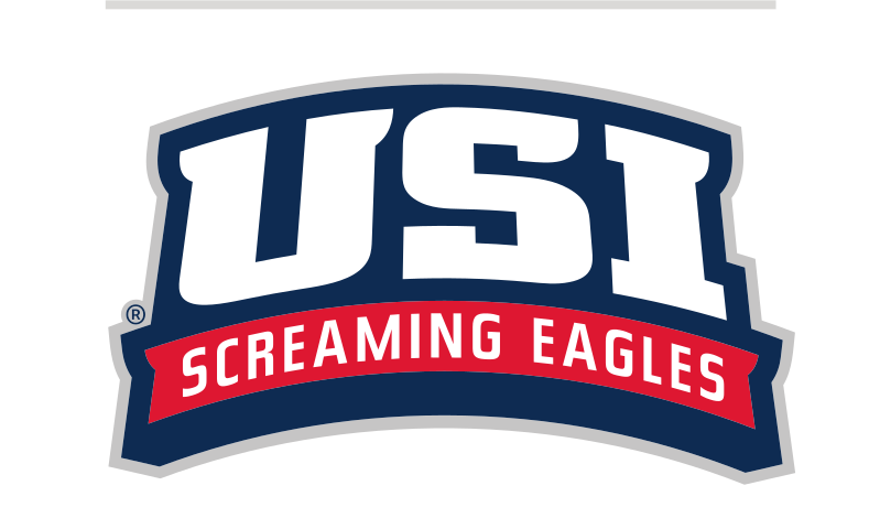 USI Screaming Eagles wordmark, full color on white variant, cell 31