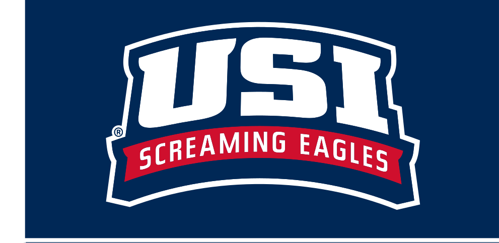 USI Screaming Eagles wordmark, full color on navy variant, cell 32