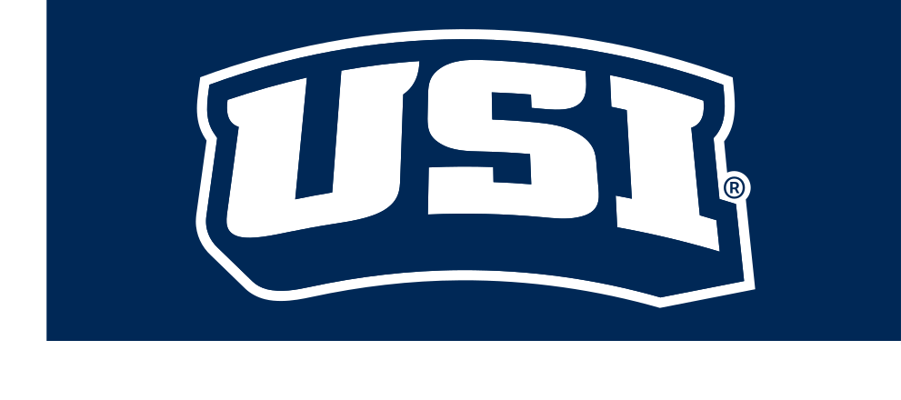 USI lettermark, white and navy on navy variant, cell 37