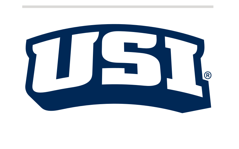 USI lettermark, navy on white variant, cell 38