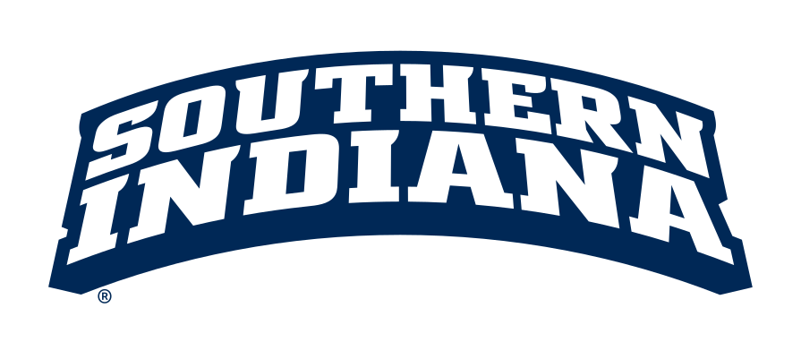 Southern Indiana wordmark, navy outline variant, cell 53