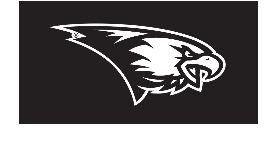 Eagle head mascot, reverse on black variant, cell 60