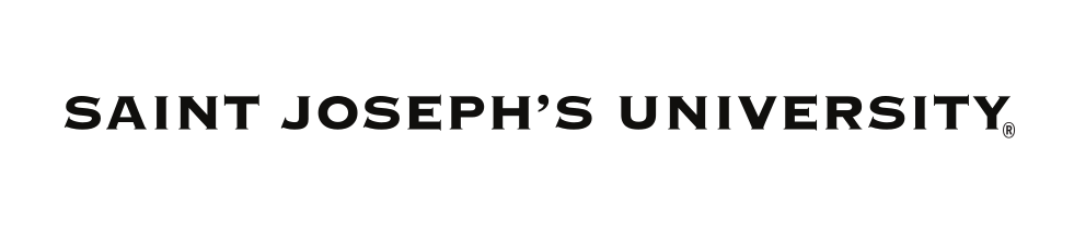 SAINT JOSEPH'S UNIVERSITY wordmark, black variant, cell 21